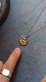 Cerchio - Hammered Necklace (Gold Plated)