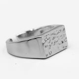 Malleo - Hammered Signet Ring (Silver)