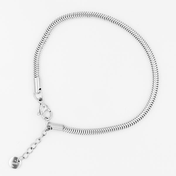 Catena - Snake Chain Armbånd (Sølv) mi