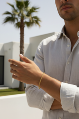 Corda rope armbånd 2mm guld - model